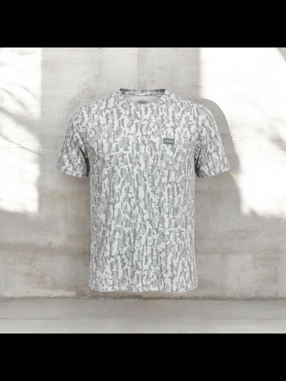 Men's Grey Camo Pocket T-Shirt (Honeyhole Outdoors)